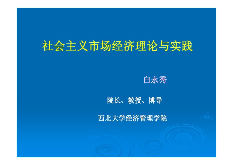 社会主义市场经济理论与实践