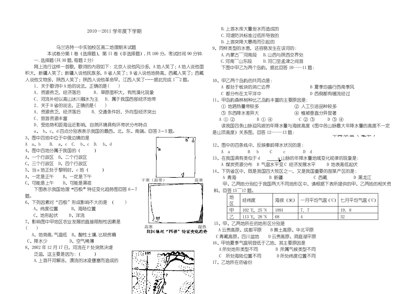 AKP实验高中二年级