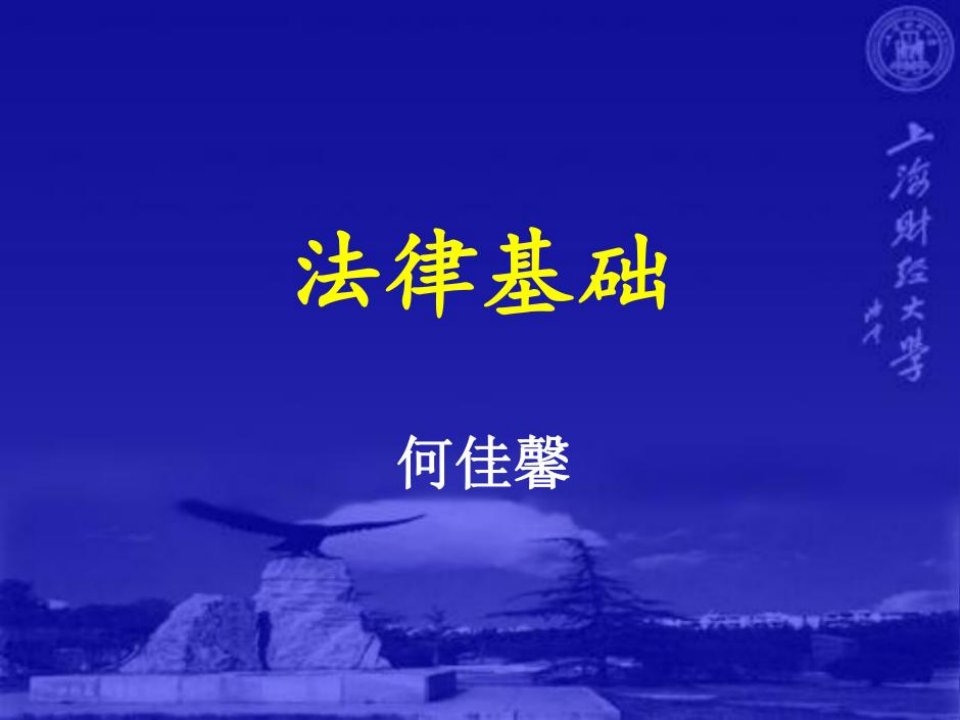 上海财经大学法律基础课件婚姻法继承法