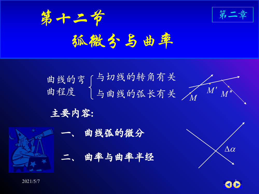 高数-弧微分与曲率