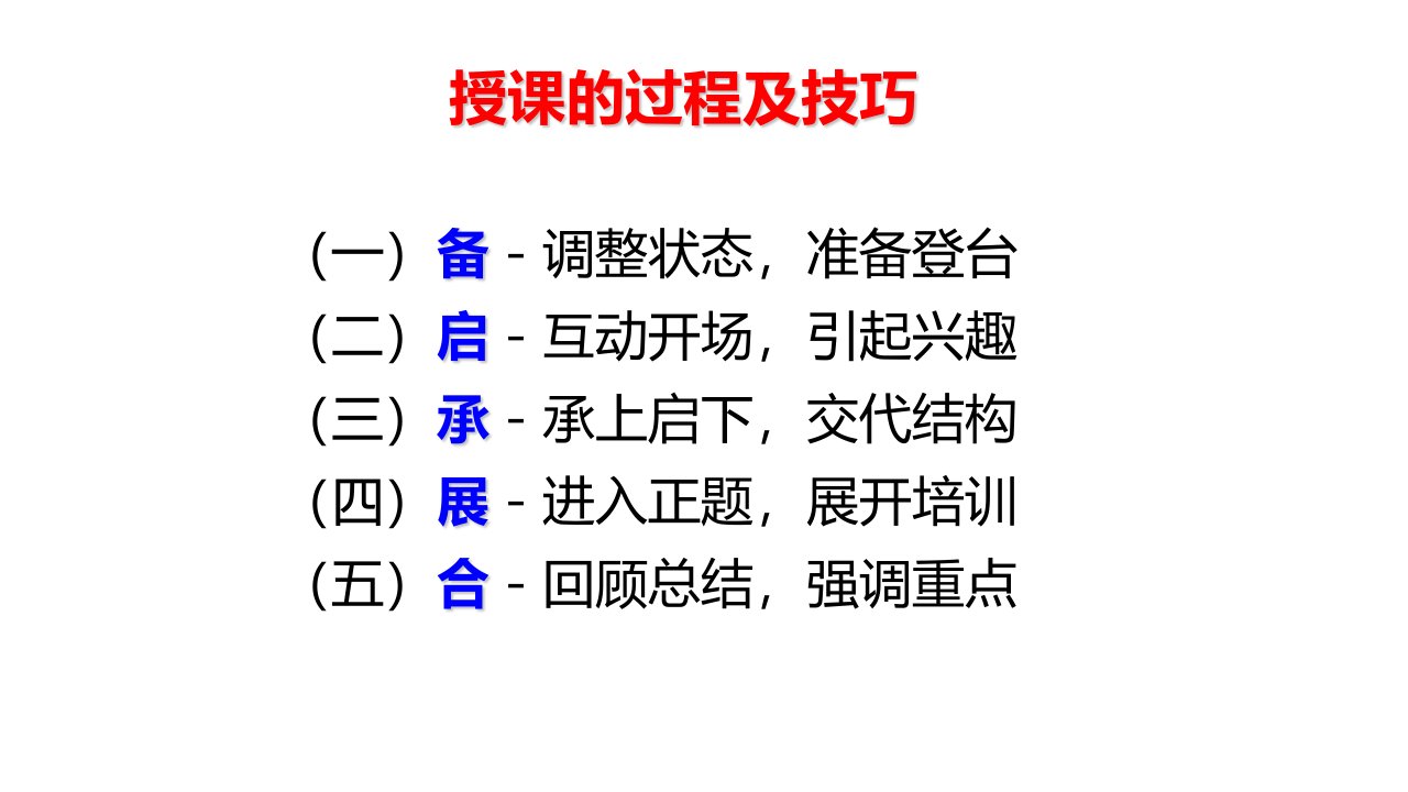 教师授课技巧ppt课件