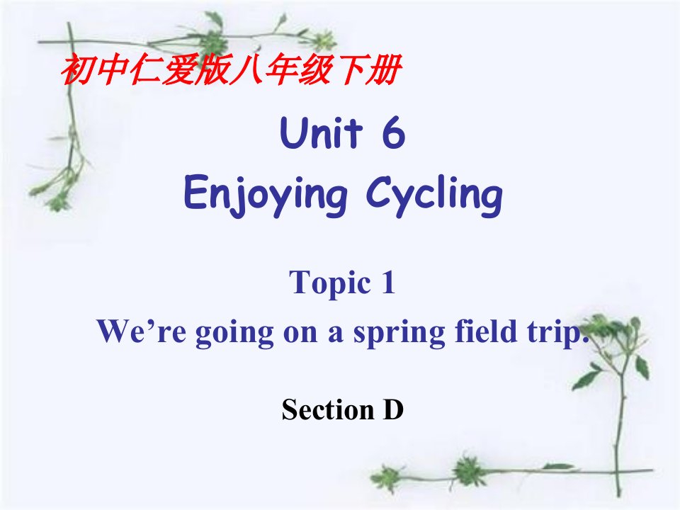 仁爱英语初中八年级下册Unit6-Topic-1-Section-Dppt课件