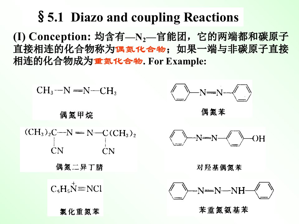 Chapter5.重氮化和偶联反应专业知识课件