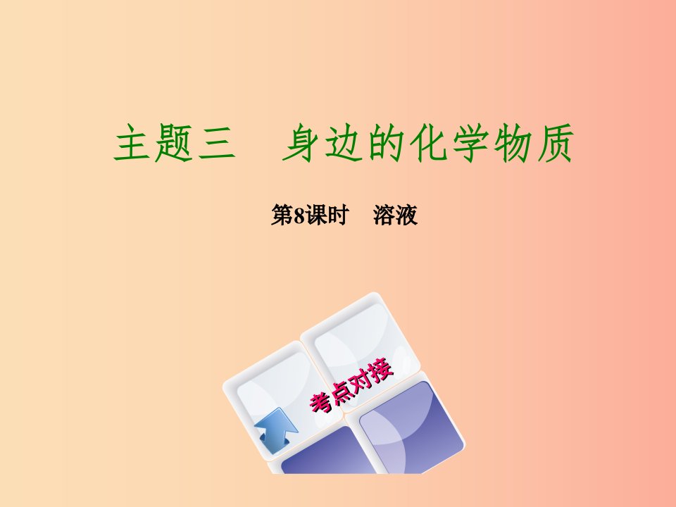 福建省2019年中考化学复习主题三身边的化学物质第8课时溶液课件