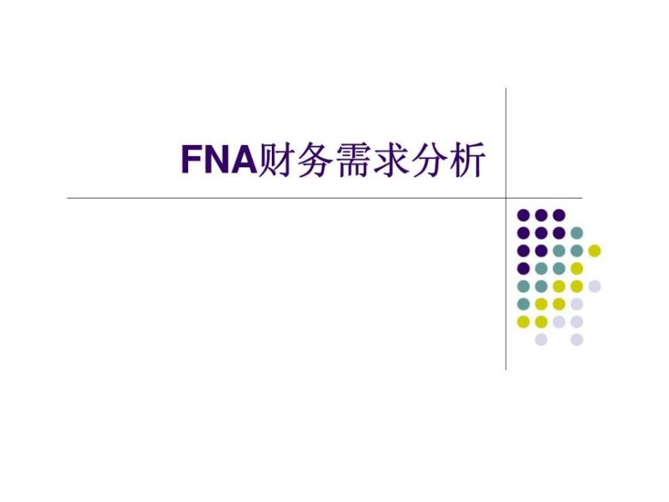 fna财务需求分析