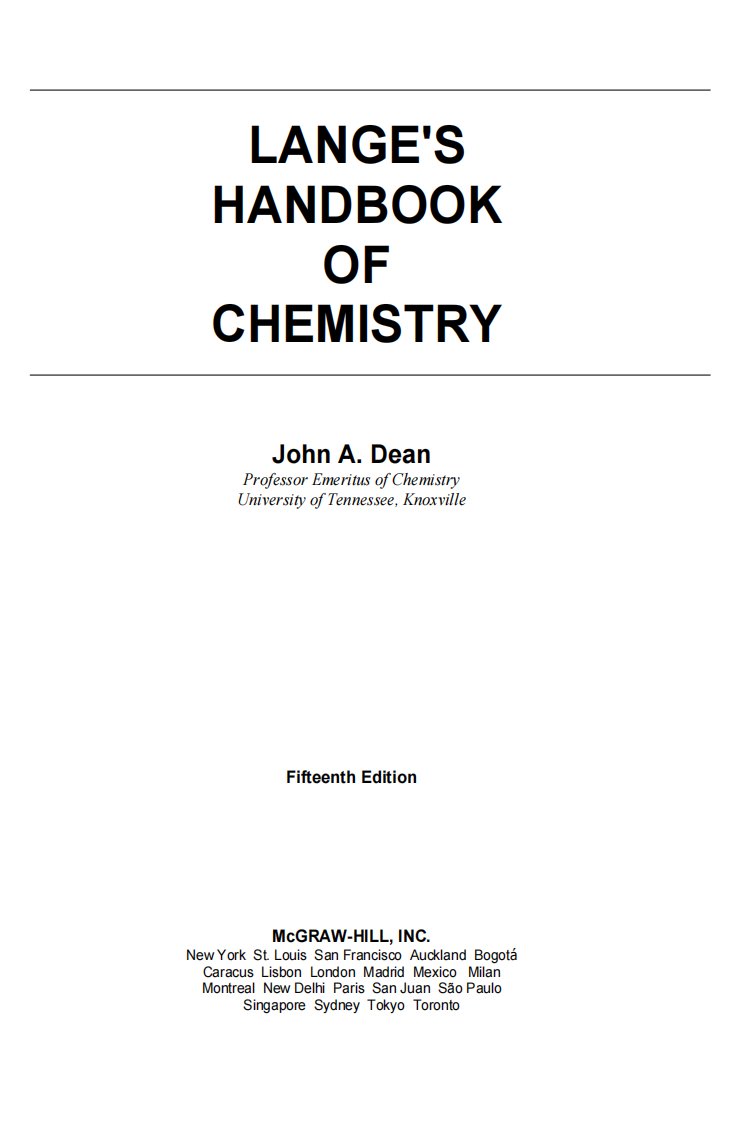 Lange_s+Handbook+of+chemistry(15th)【精品】