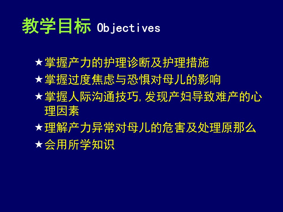 医学185妇产科护理课件产力异常