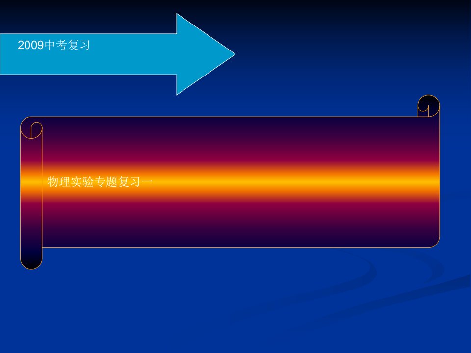 中考物理测量性实验专题复习