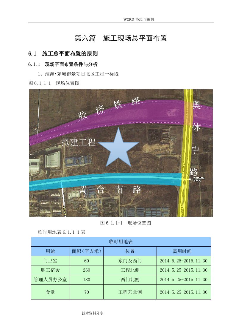 施工现场总平面布置