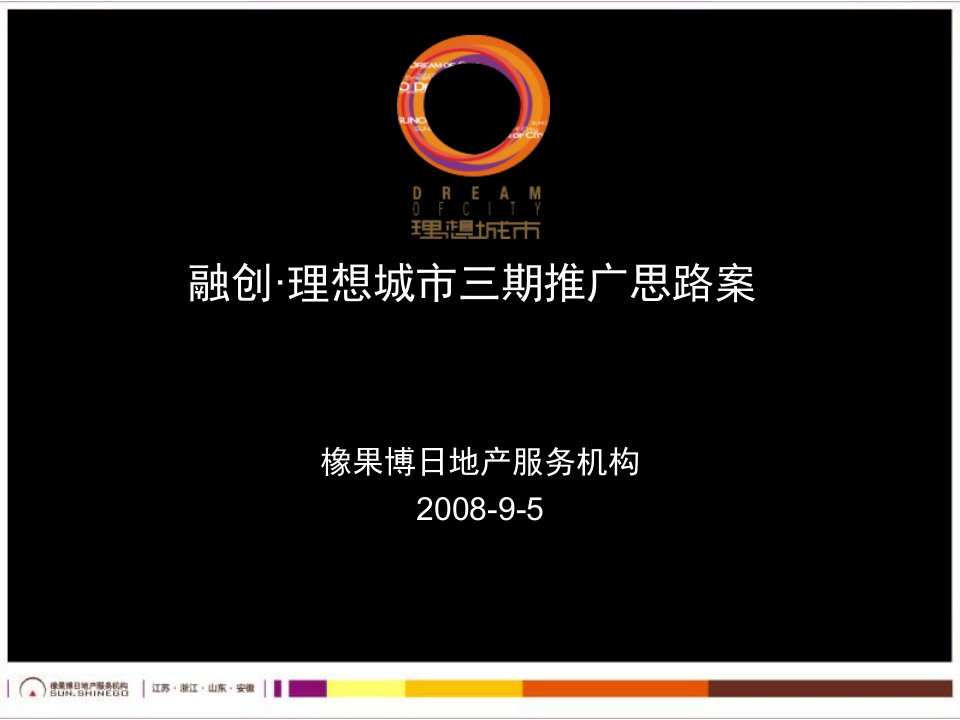 2008年无锡融创理想城市三期推广思路案