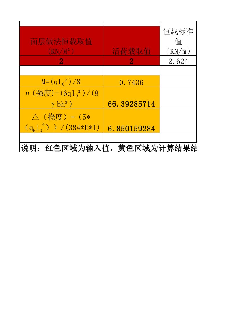 简支钢板抗弯承载力计算