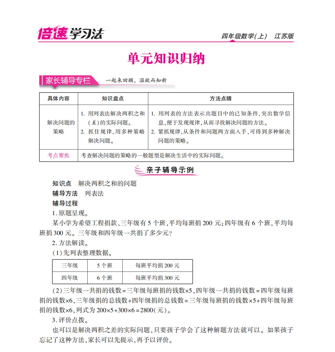 四年级数学上册