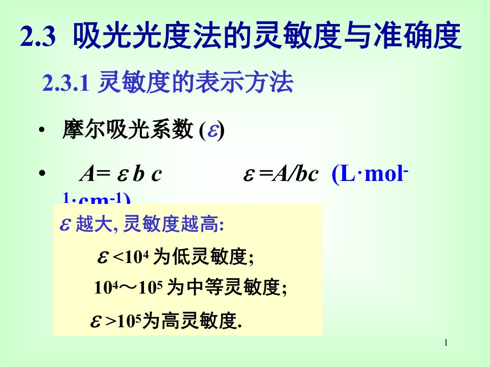 紫外-可见光分光光度法