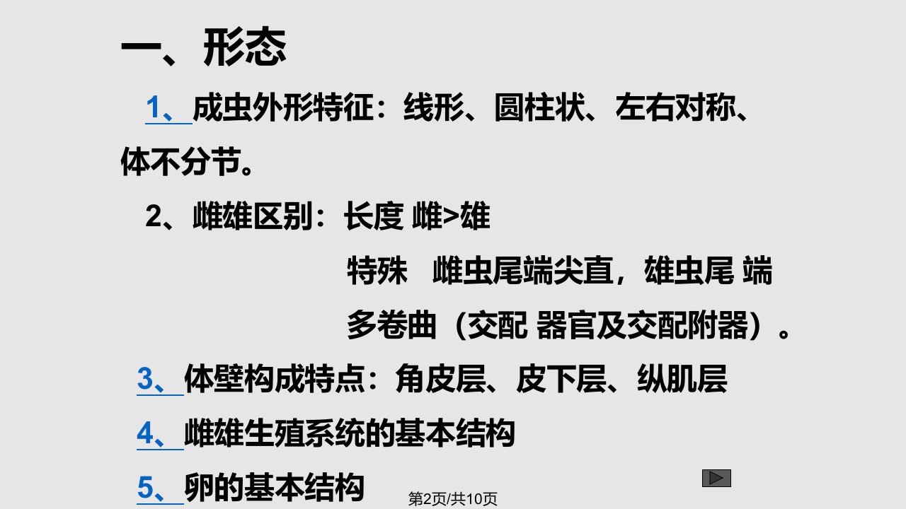 线虫概述学习