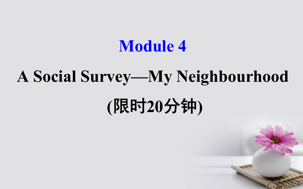 高考英语复习-基础自查-Module-4-Which-English-A-Social-Survey