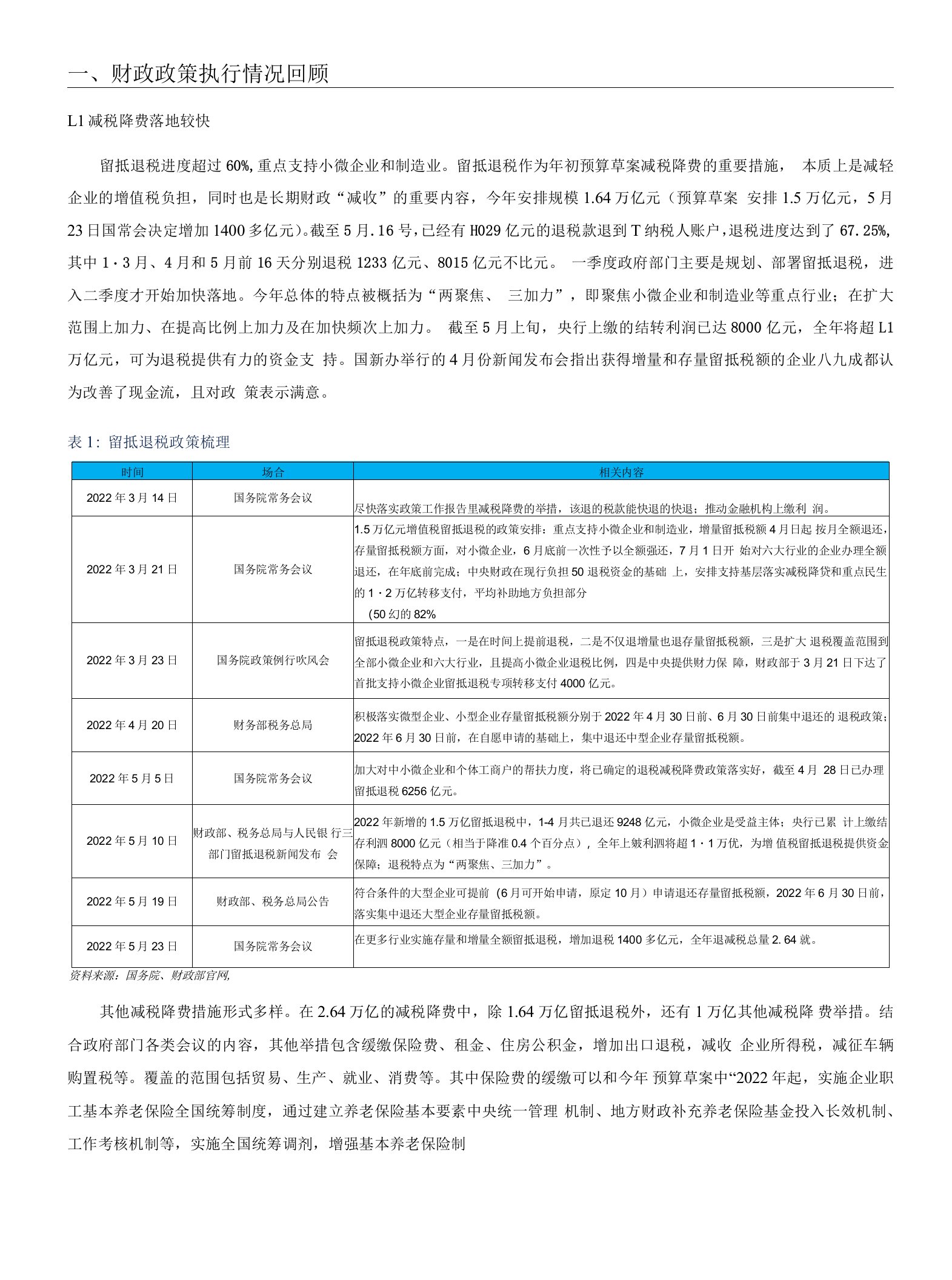 2022年中期财政政策展望：稳经济靠财政