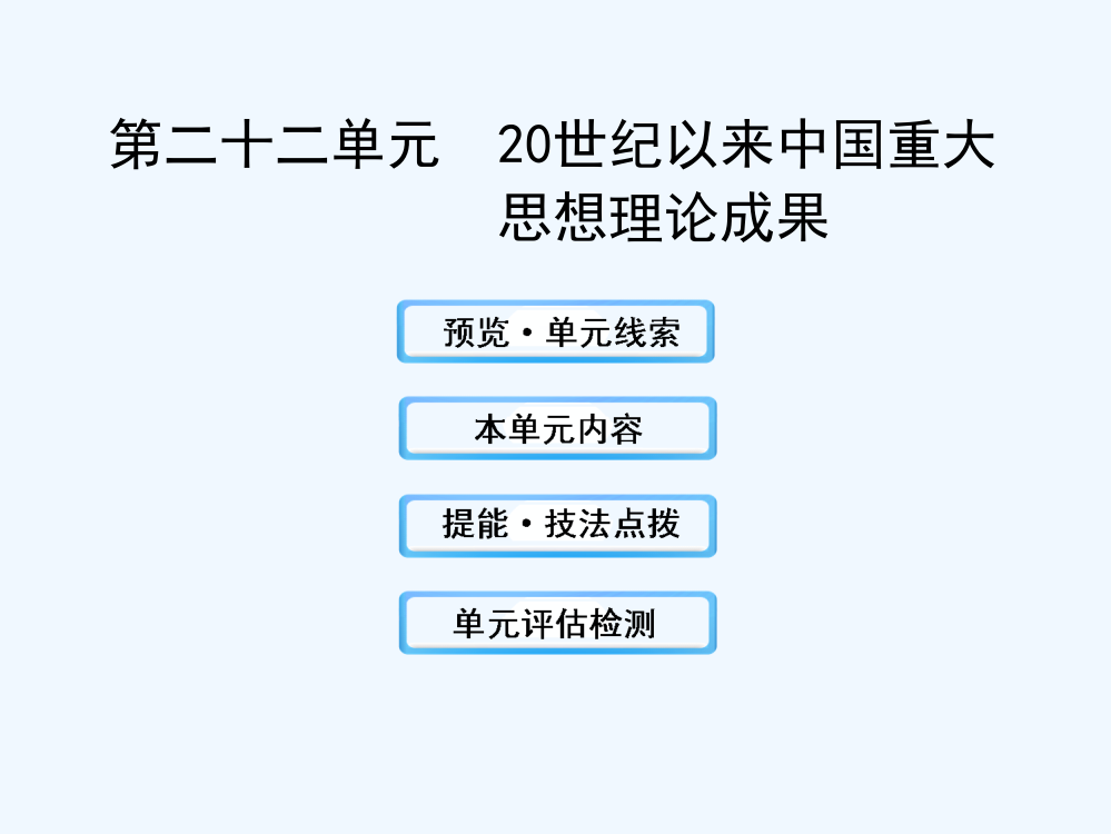 （江苏适用人教）高三历史一轮复习课件：22