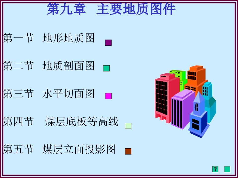 矿井地质图件