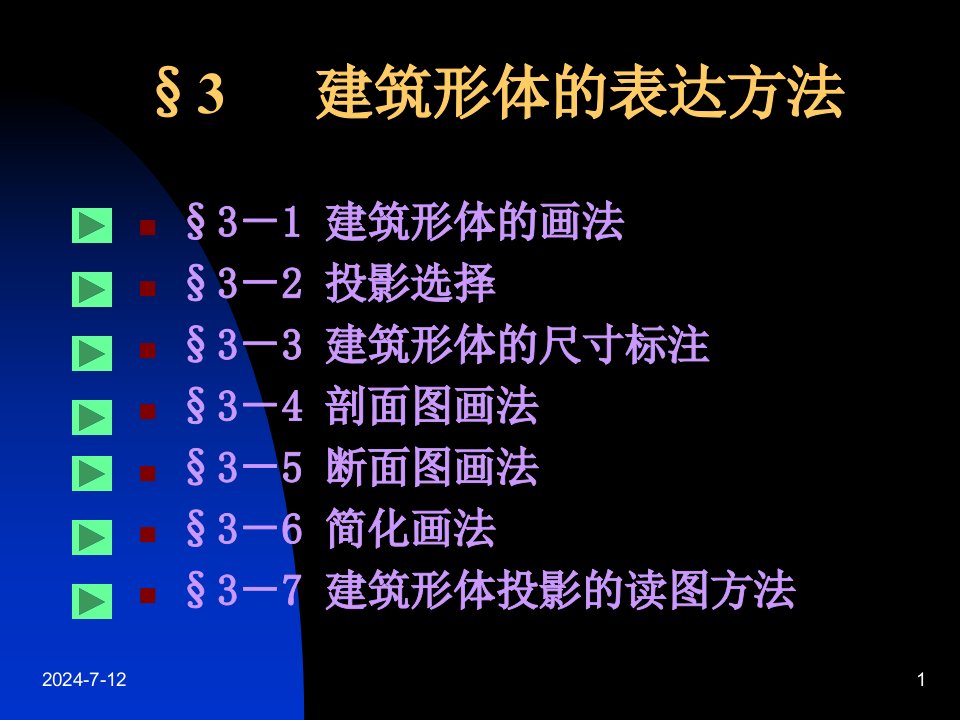 1673建筑形体的表达方法