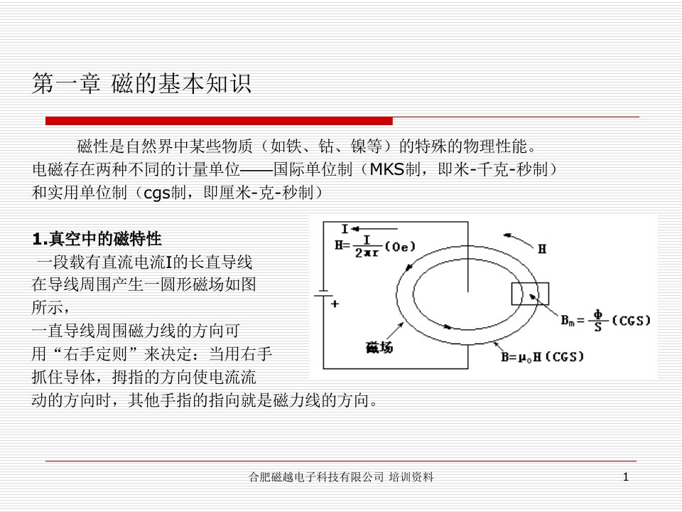 磁性元件知识简介