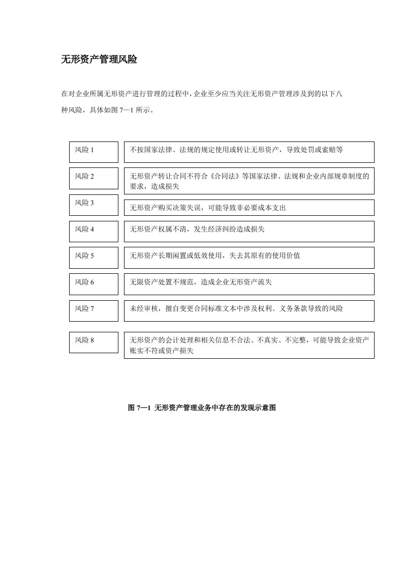 无形资产管理风险