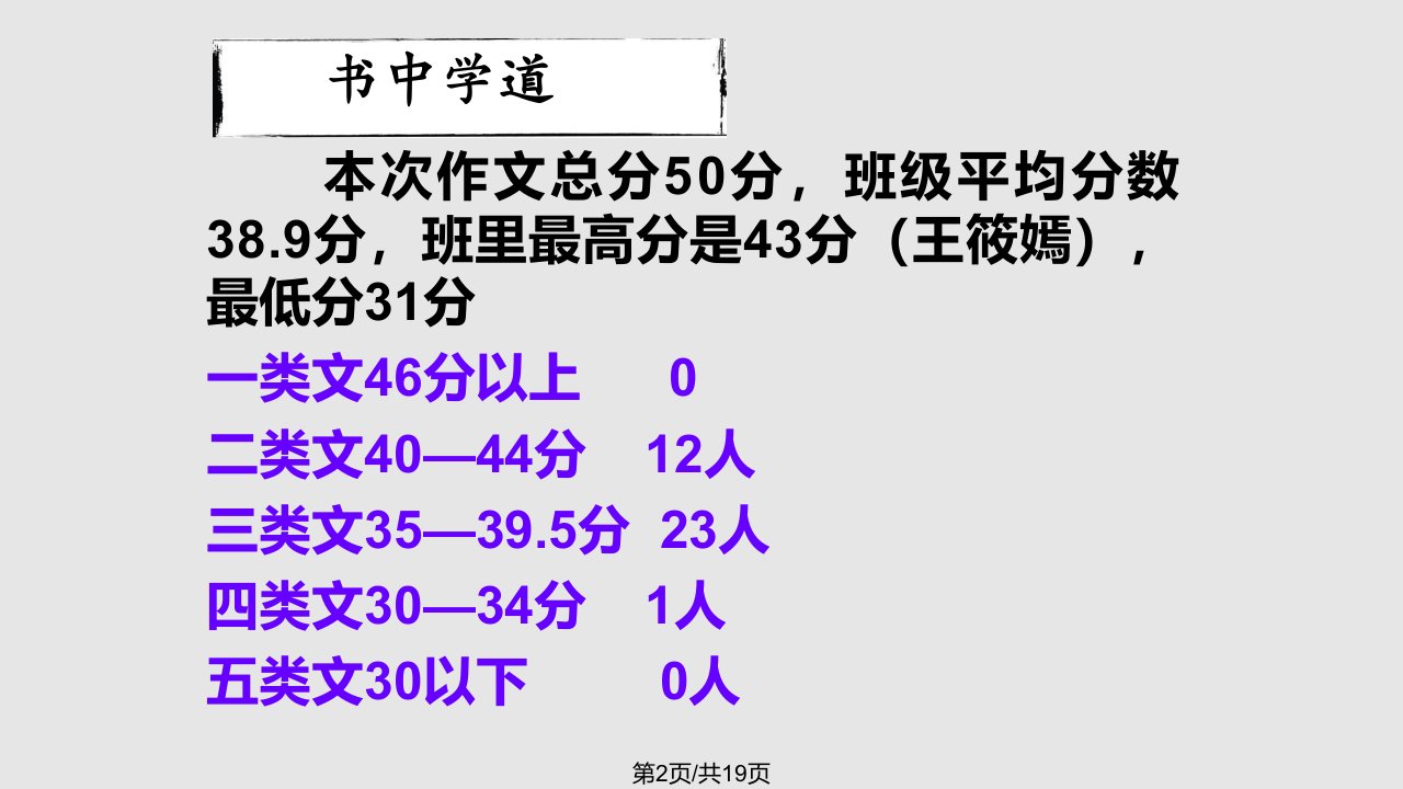 遇见讲评课学习