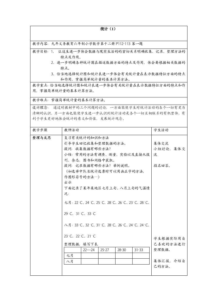 【小学中学教育精选】统计1