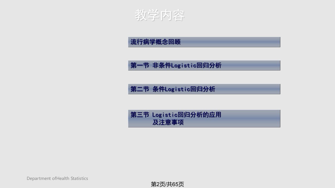 Logistic回归分析重点难点