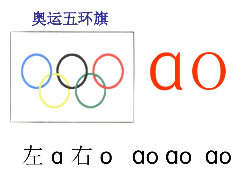 学习复韵母aoouiu的发音、书写、拼读