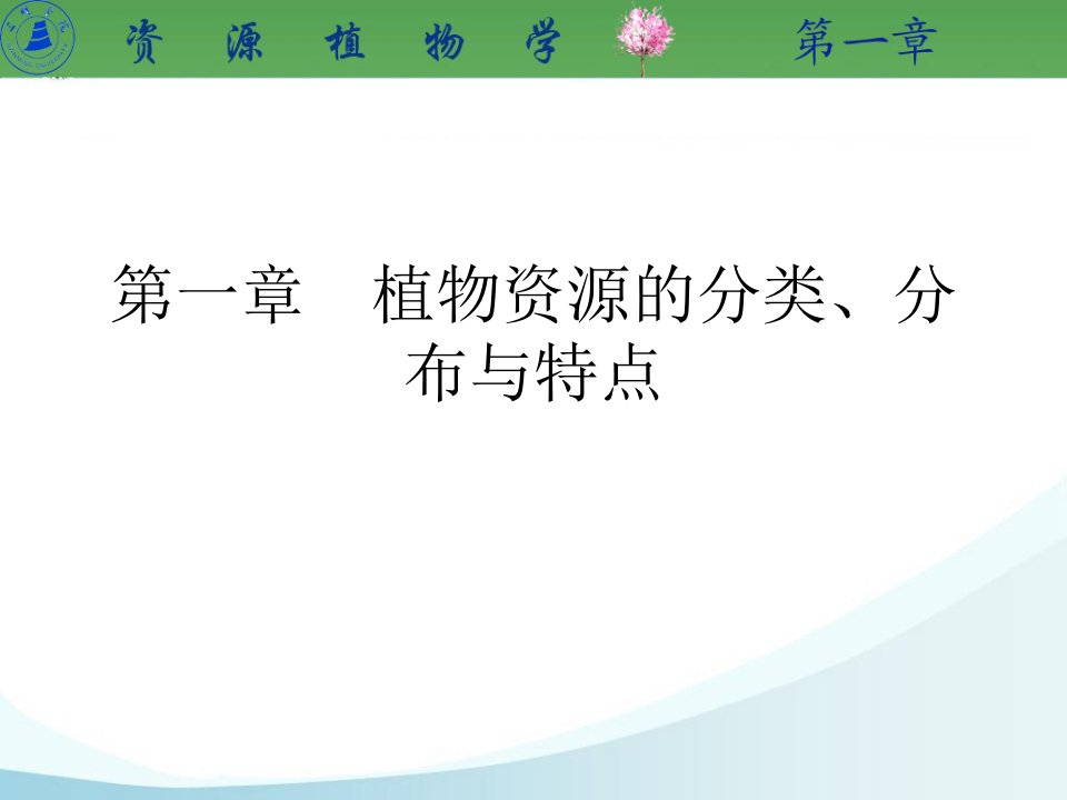 第一章植物资源的分类、分布与特点讲解