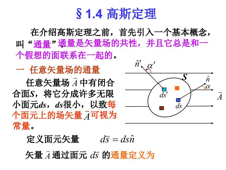 教学课件PPT高斯定理