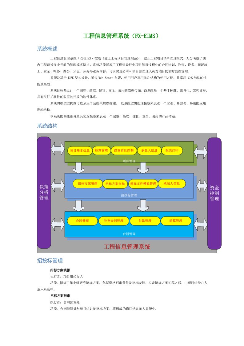 工程信息管理系统