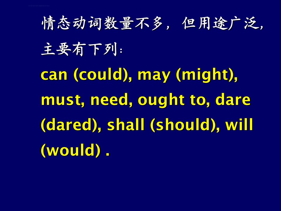 情态动词用法详解ppt课件