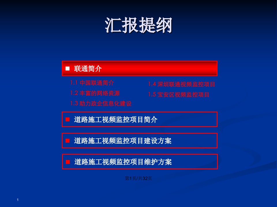 G监控联通专用方案模板