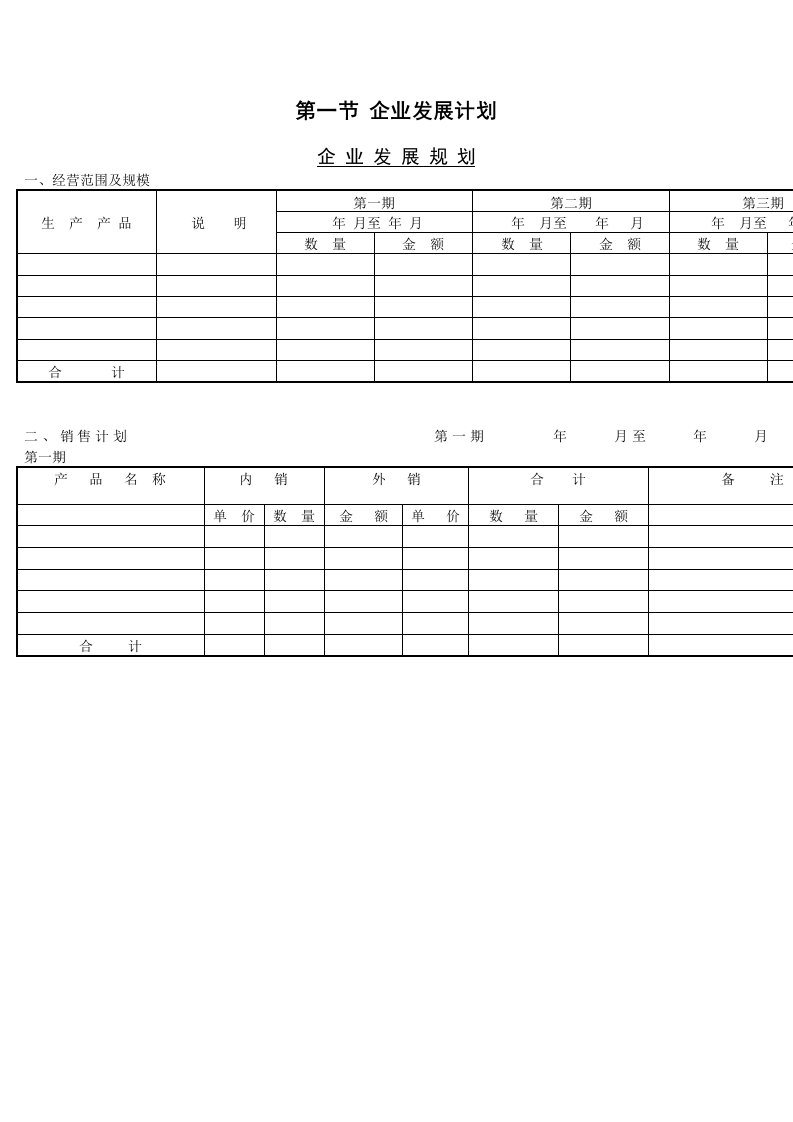 项目管理-新项目开发计划1