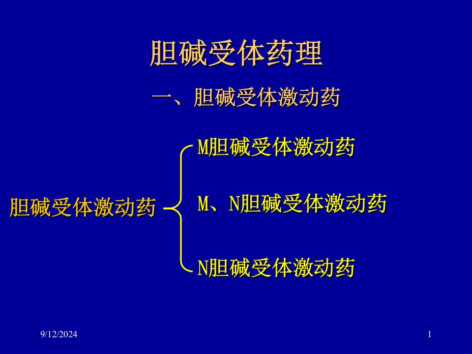 六、胆碱受体激动药