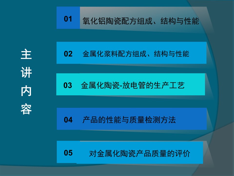 氧化铝陶瓷及其金属化技术ppt课件