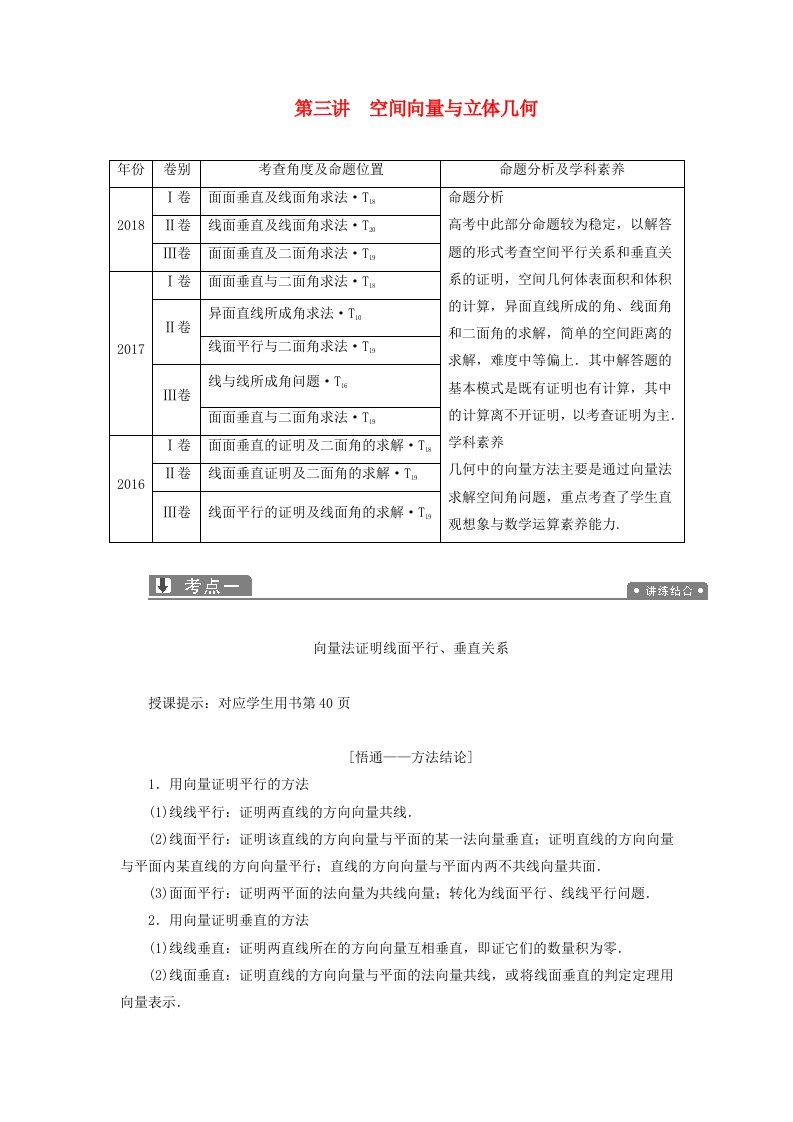 2019高考数学二轮复习