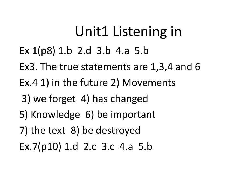 新视界大学英语听说2listeningin部分答案