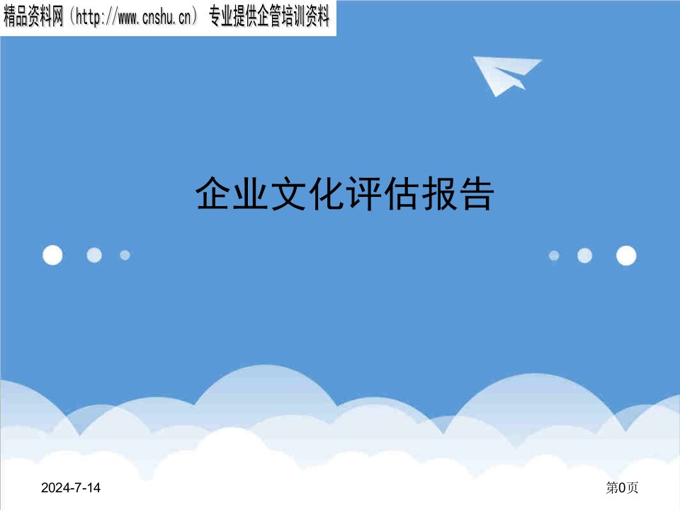企业文化-企业文化评估报告