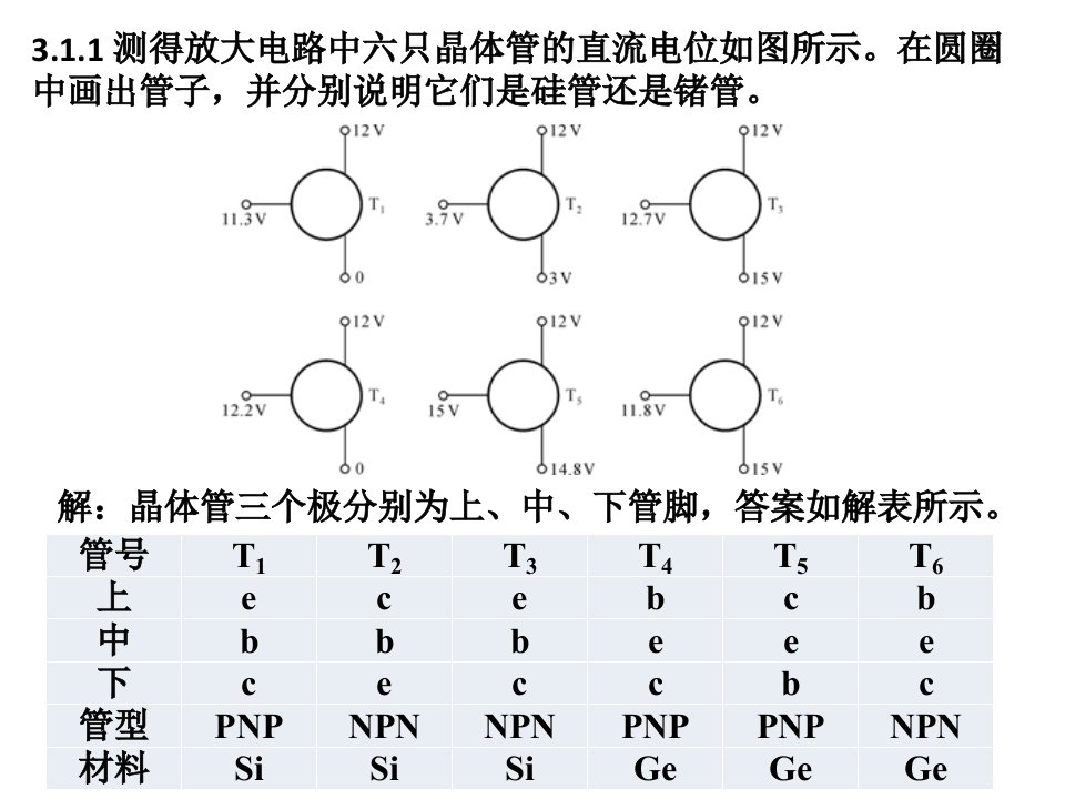 电子技术答案(第三章)