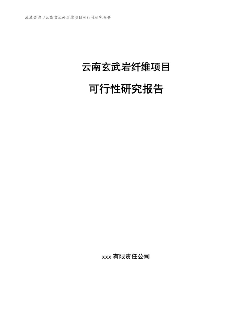 云南玄武岩纤维项目可行性研究报告模板