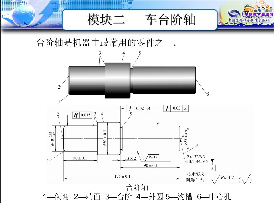 2015高级车工工艺与技能训练（劳动版）ppt课件车台阶轴任务三