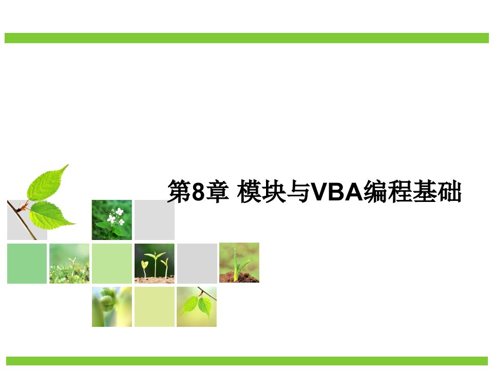 模块与VBA编程基础