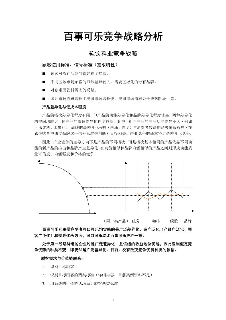 百事可乐案例0511竞争战略分析(现代竞争分析-南开大学