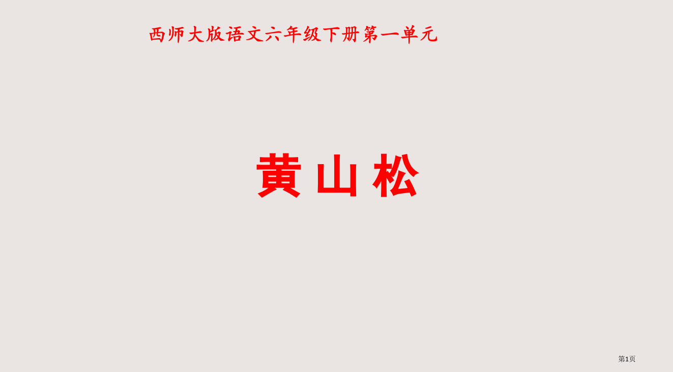 六年级语文黄山松省公开课一等奖全国示范课微课金奖PPT课件