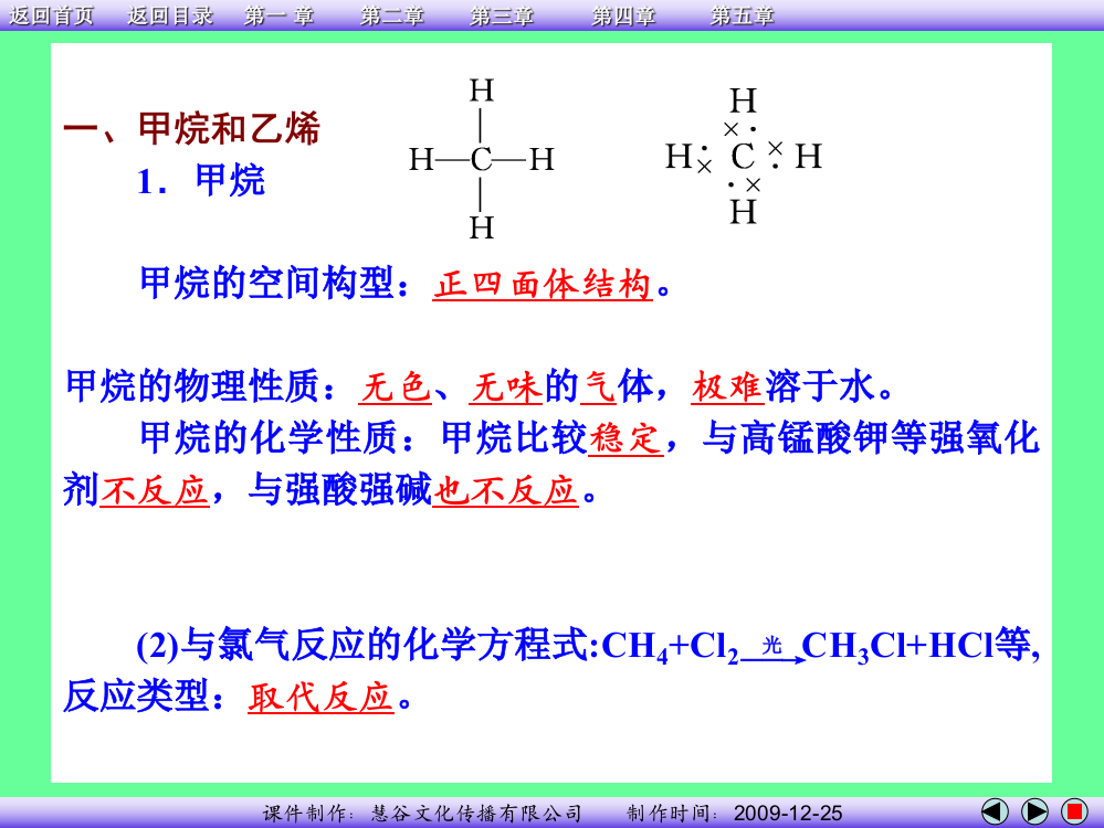 慧谷化学选修