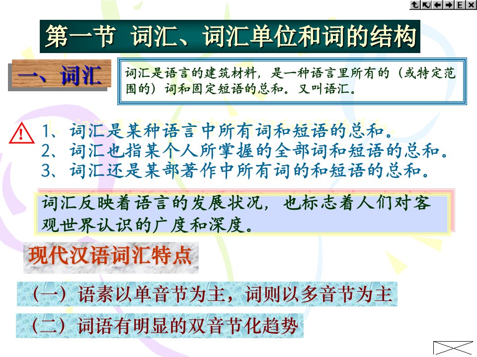 《词汇及其结构》PPT课件