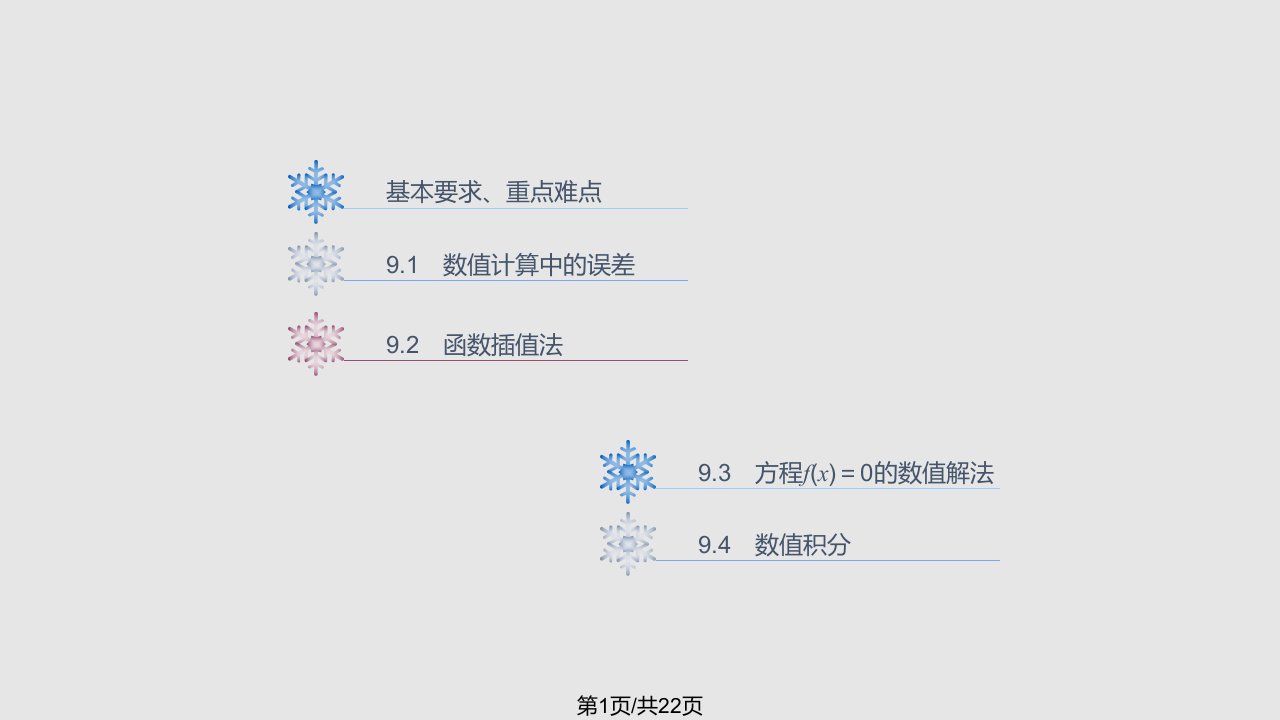 计算机数学09PPT课件