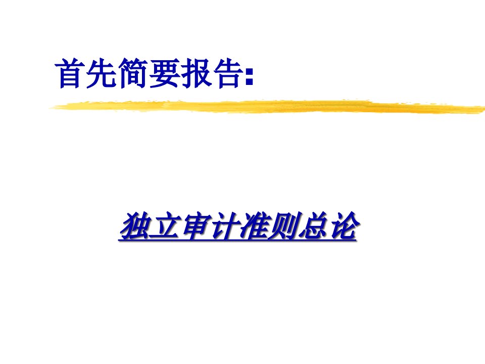 独立审计准则总论分析报告40页PPT